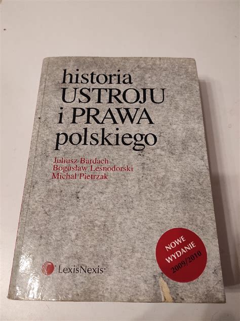 Historia Ustroju I Prawa Polskiego Warszawa Kup Teraz Na Allegro