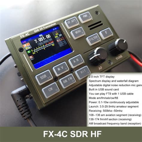 Fx C Sdr Hf Transceiver W Portable Mobile Radio Tx Mhz Rx