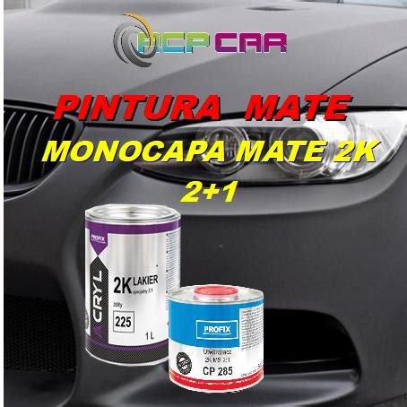 PINTURA MONOCAPA MATE COCHES Comprar Pintura Negra Mate