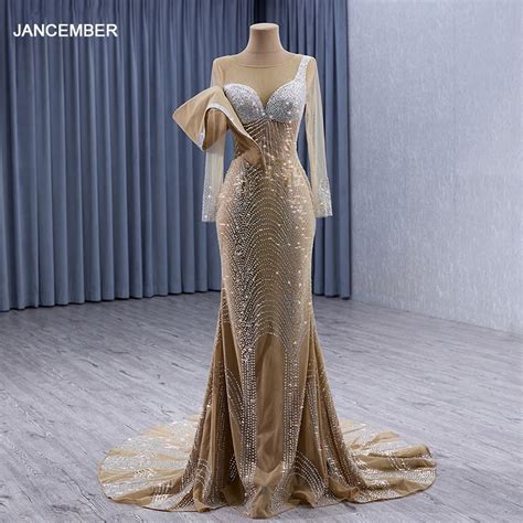 Jancember Exquisite Brand New Evening Dress For Women Organza A Line