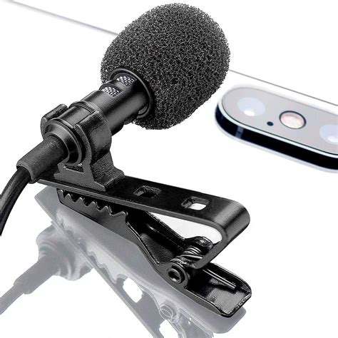 Wired Lavalier Microphone Lav Mic For Interview Podcast Or Blog