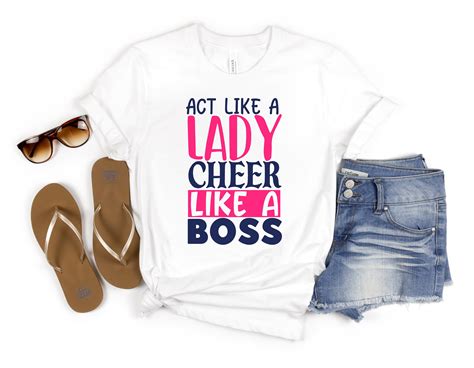 Act Like A Lady Shirt Cheer Shirt Be Kind Tshirt Graphic Etsy