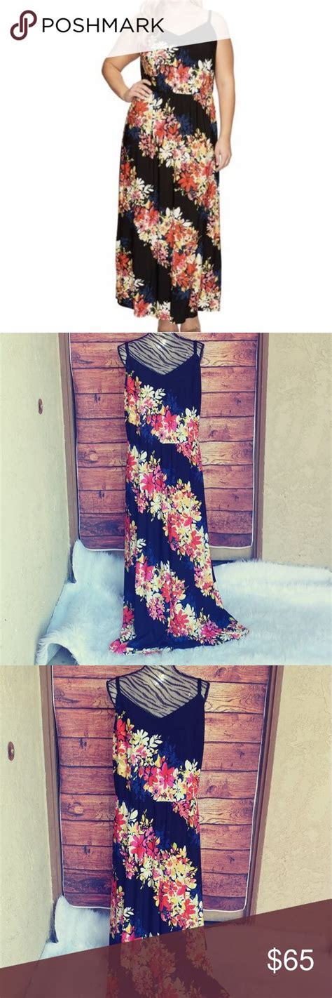 Floral Maxi Dress London Times Sizes 18w 20w