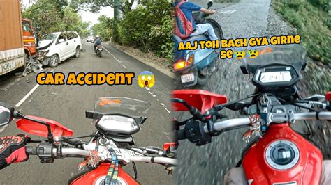 Sunday Ride Per Itna Bada Accident😱 Aaj Toh Girne Se Bach Gya😰 Thedreamride Youtube