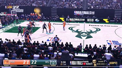 Replay Game 6 Nba Finals 2021 Suns Vs Bucks July 21 2021 Live