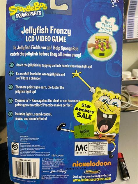 Spongebob Jellyfish Frenzy Nickelodeon Hobbies Toys Toys Games On