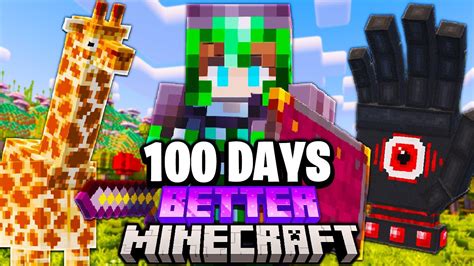 I Survived 100 Days In BETTER MINECRAFT Hardcore YouTube