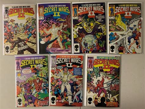 Secret Wars II Comics Run 1 7 7 Diff 8 0 1985 89 Comic Books