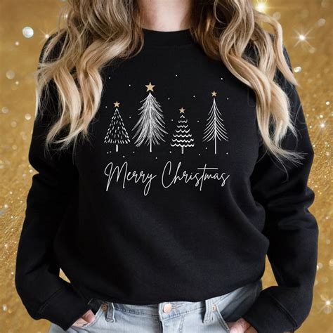 Merry And Bright Sweatshirt Merry Christmas Sweater Womens Christmas