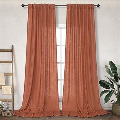 Amazon Zeeinx Terracotta Boho Curtains For Bedroom Living Room 63