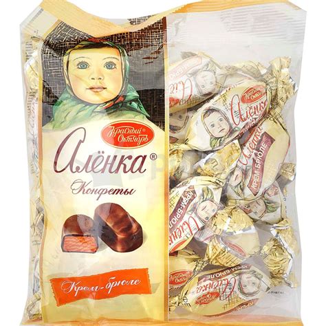 Конфеты Красный Октябрь 250г Аленка крем - брюле купол купить за 244 ...