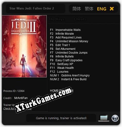 Star Wars Jedi Fallen Order Cheats Trainer Mrantifan