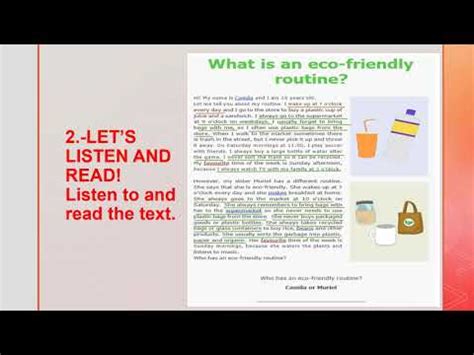 Activity Eco Friendly Routine Youtube