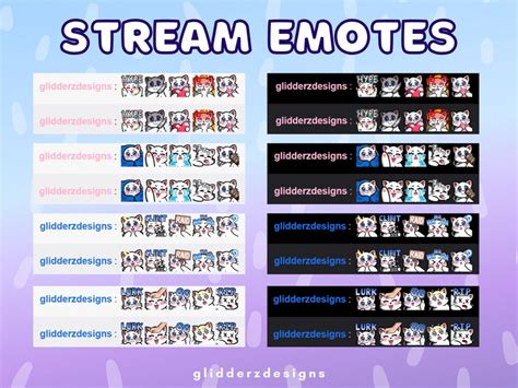 White Cat Twitch Emote Jumbo Pack White Cat Emotes For Etsy