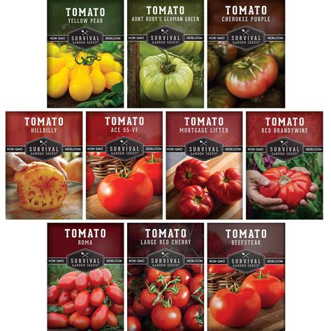 tomato seed collection heirloom mix survivalgardenseeds