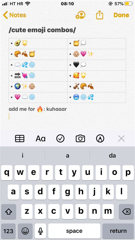 Cute Emoji Combos For Names In Your Phone Snapchat Emoji For Instagram