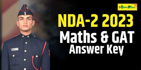 NDA 2 2023 Maths And GAT Answer Key All Sets A B C D PDF