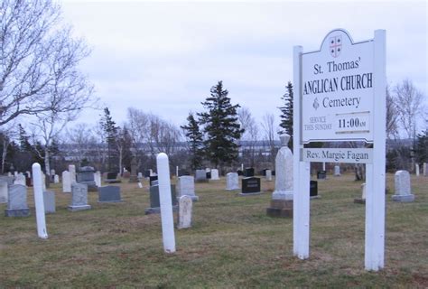 Saint Thomas Anglican Cemetery En Springbrook Prince Edward Island