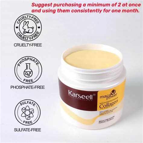 Karseell Collagen Hair Treatment - Deep Repair Conditioning Argan Oil ...