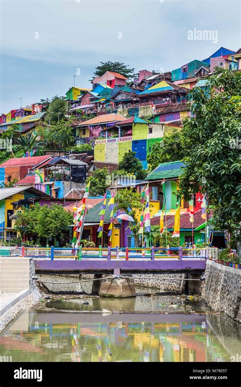 Kampung Pelangi in Semarang Indonesia Stock Photo - Alamy