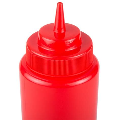 KH Plastic Squeeze Bottle Red KH Hospitality Imports