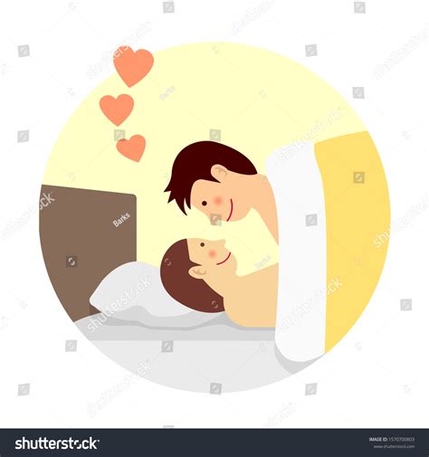 Sexual Activity Bedin Sex Love Flat vector de stock libre de regalías