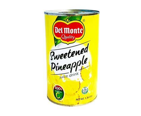 Del Monte Sweetened Pineapple Juice Drink 1 36L