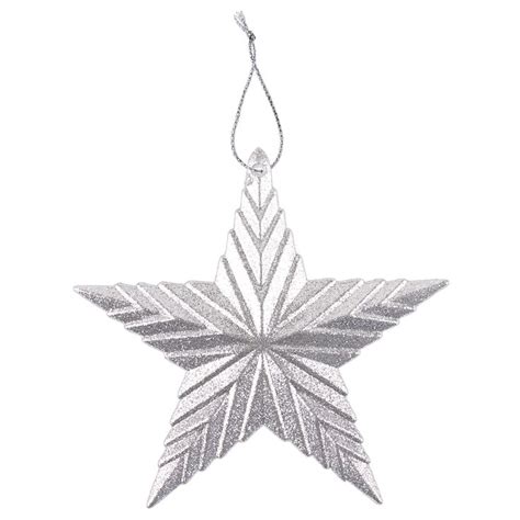 Silver Tree Silver Stars Christmas Tree Decorations Christmas