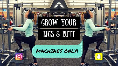 Leg And Glute Workout Machines Only Full Routine Youtube