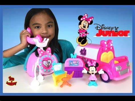 Minnie Mouse Happy Helpers Toys Unboxing Phone And Van Toys Academy