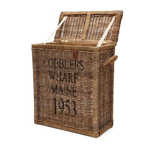 Rustic Rattan Cobblers Wharf Trunk Small Schränke Rivièra Maison