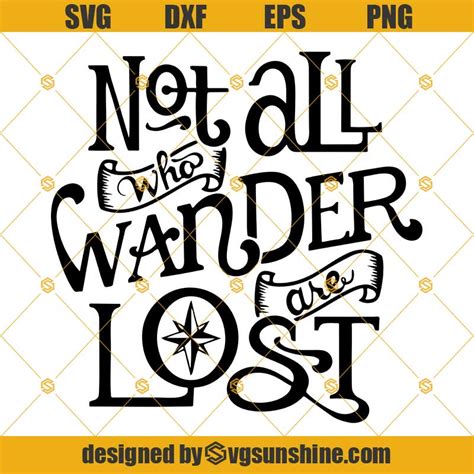 Not All Who Wander Are Lost Svg Happy Camper Svg Camping Svg Camp Life Vector Campfire