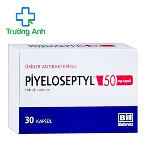 Piyeloseptyl 50mg Kapsul Nitrofurantoin Thuốc trị nhiễm khuẩn