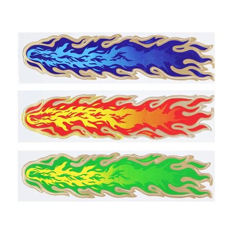 Buy Three Colors Fire Flames Art Decal Sticker Car Sticker Motorcycle Sticker