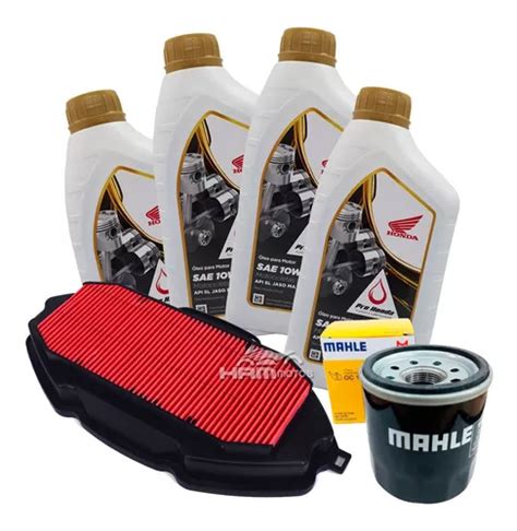 Kit 4 Lts Óleo Motor Honda 10w30 filtro Óleo ar Nc 750x Parcelamento