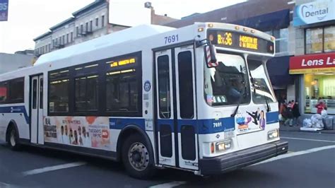 MTA New York City Bus Orion VII CNG 7691 And 7746 On The Bx36 YouTube