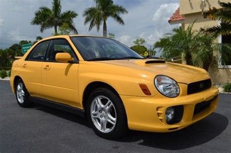 Sell Used Florida Impreza Awd Wrx Turbo Charged Sonic Yellow K Auto