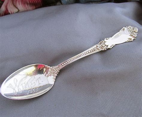 Antique Sterling Silver Spoon Souvenir Award Card Game Whist Reed