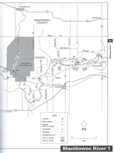 Manitowoc River Map | Kayaking Locations