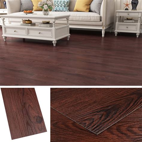 mahogony wood plank vinyl flooring
