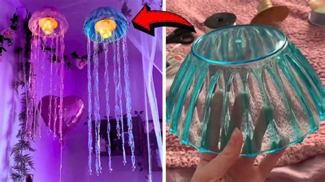 Easy Diy Jellyfish Lamps Using Dollar Tree Items Diy Joy