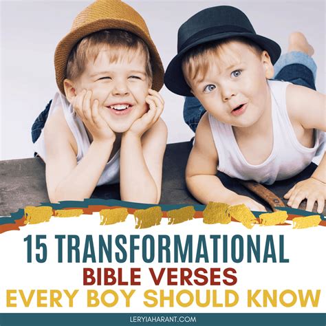 15 Transformative Bible Verses for Boys That Your Son Needs to Know ...