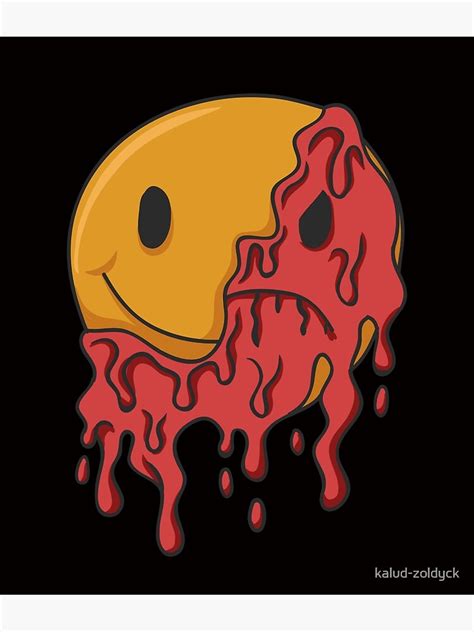 "Melting Emoji" Poster by kalud-zoldyck | Redbubble