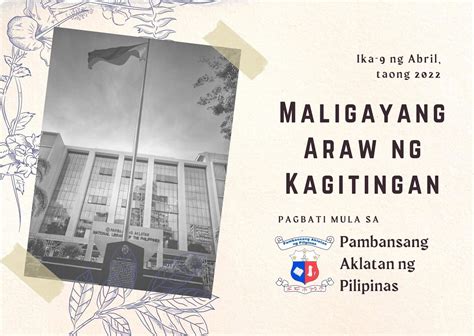 Maligayang Araw Ng Kagitingan 2022 Mula Sa Pambansang Aklatan Ng Pilipinas National Library Of