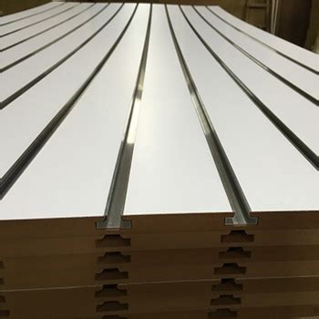 Silver Gray Mdf Slat Wall Panel Mm Magic Slatwall Mdf Board Melamine