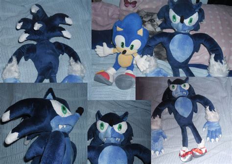 Sonic the Werehog Plush by SuperSonicFireDragon on DeviantArt