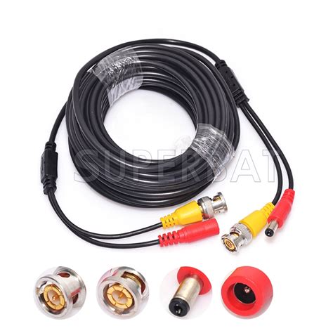 Pre Made All In One Bnc Video And Power Cable For Cctv Security Camera M