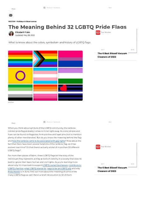 32 LGBTQ Flags and What They Mean 2023 - Pride Month Flags | PDF