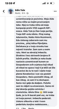 Edin Tule na društvenim mrežama prijeti silovanjem, tvrdi da će suprugu baciti pod voz: "Cijelo ...