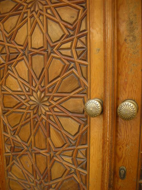 Damascus Finely Carved Doors In The Old City An Etched An Flickr